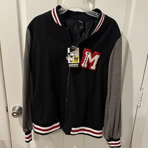 Torrid Black and Gray Varsity Jacket